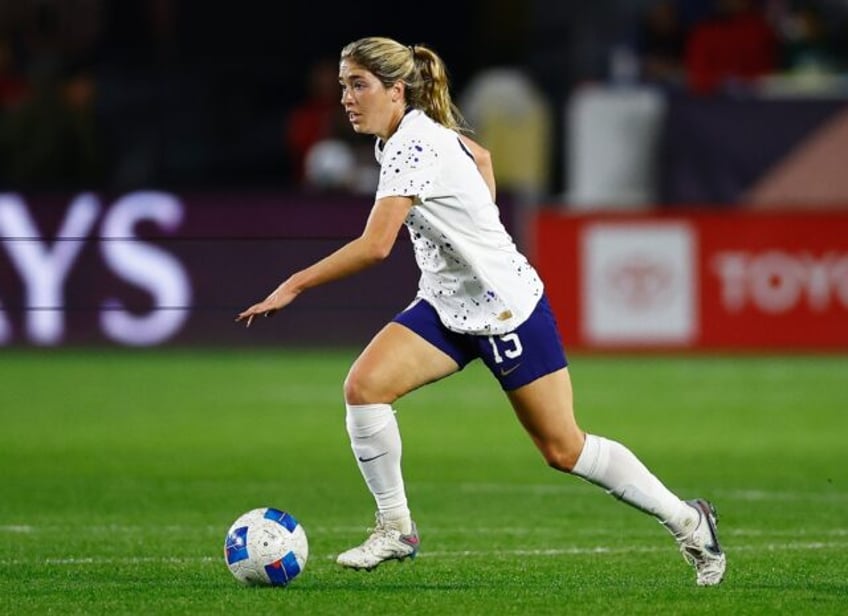 US women's national team midfielder Korbin Albert has sparked controversy on social media