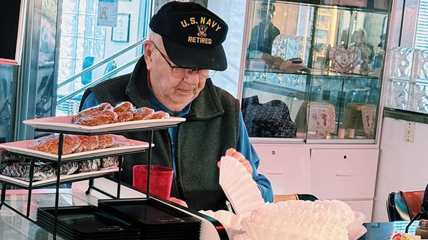 Mr. Lee at the counter