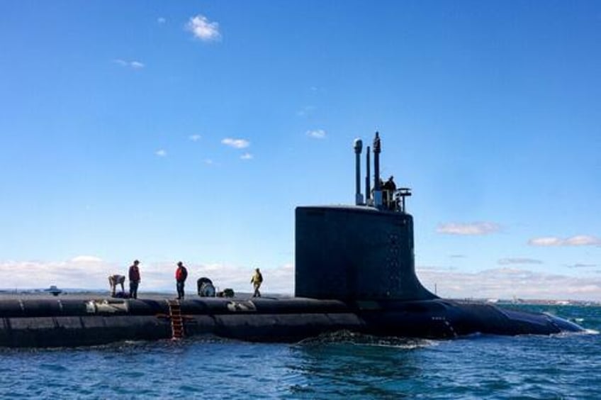 us nuclear submarine begins scouting around australia as aukus takes shape