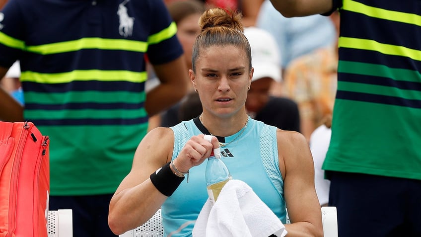 us open tennis player maria sakkari said she smelled marijuana during upset loss