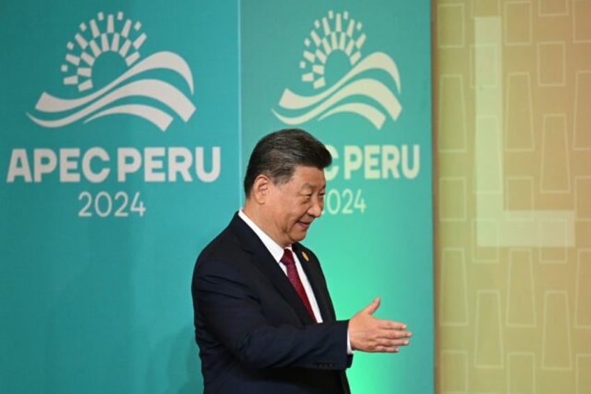 China's President Xi Jinping, pictured here at an APEC leaders meeting in Lima, Peru in No