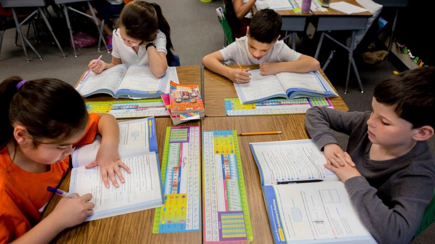 Children in a classroom