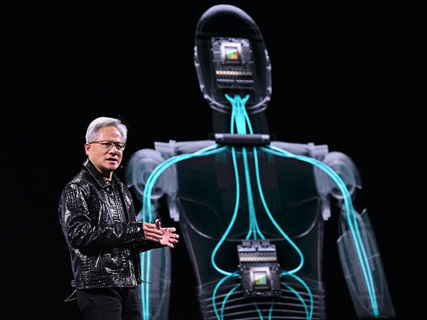 Nvidia CEO Jensen Huang delivers a keynote address at the Consumer Electronics Show (CES)