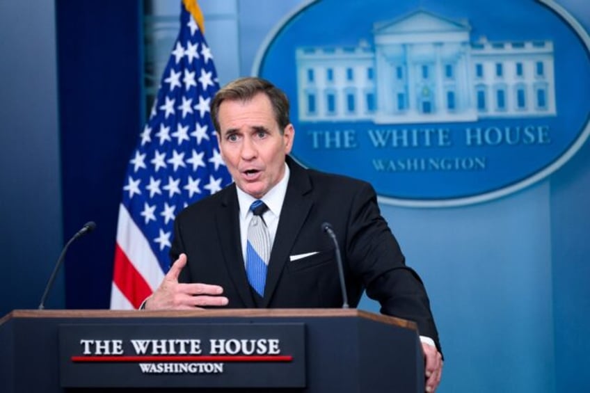 National Security Coucil spokesman John Kirby said the White House was not 'moving the sti