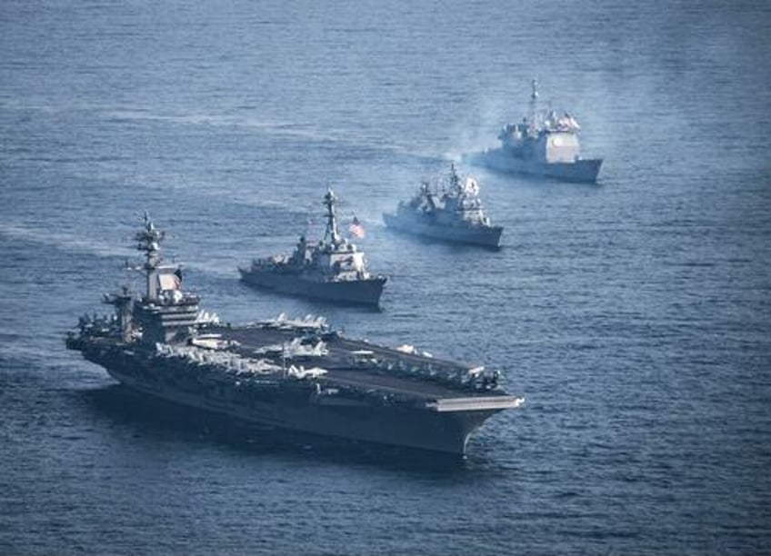 us sends warships aircraft carrier to israel for potential support operations