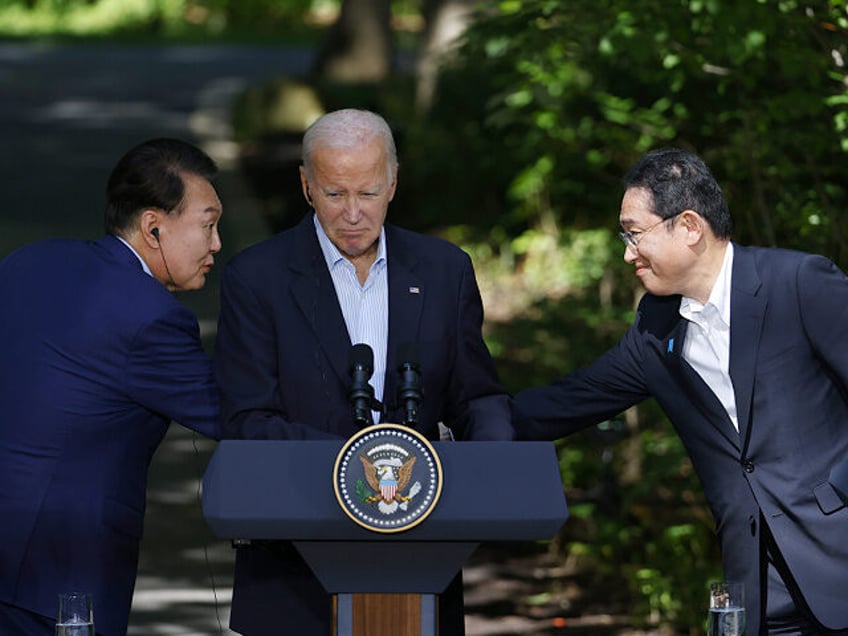 us south korea japan announce regular trilateral military exercises in biden summit