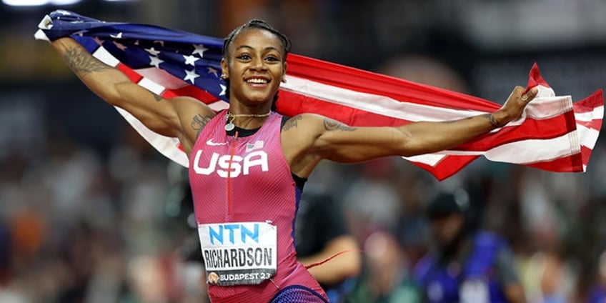 us sprinter shacarri richardson wins gold in womens 100 meter race at world championships