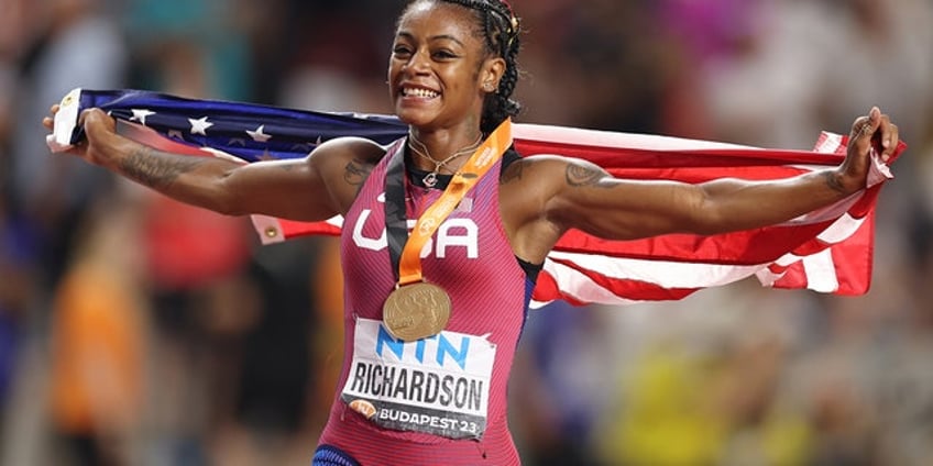 us sprinter shacarri richardson wins gold in womens 100 meter race at world championships