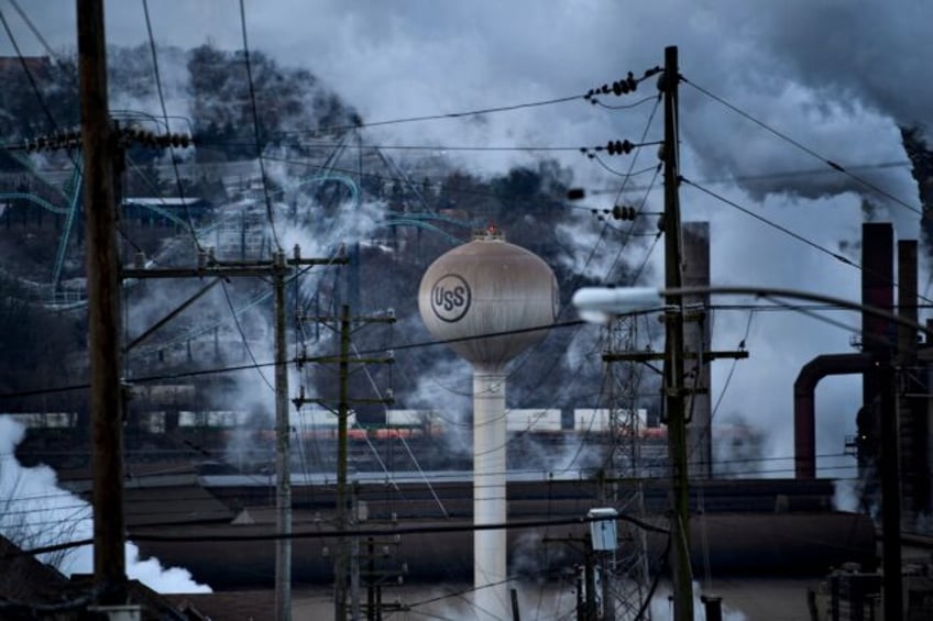 A view of the US Steel Edgar Thomson Works on January 21, 2020, in North Braddock, Pennsyl