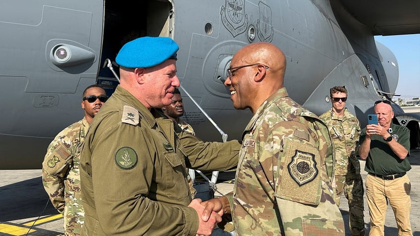 Chairman of Joint Chiefs of Staff Brown meets with Israeli security