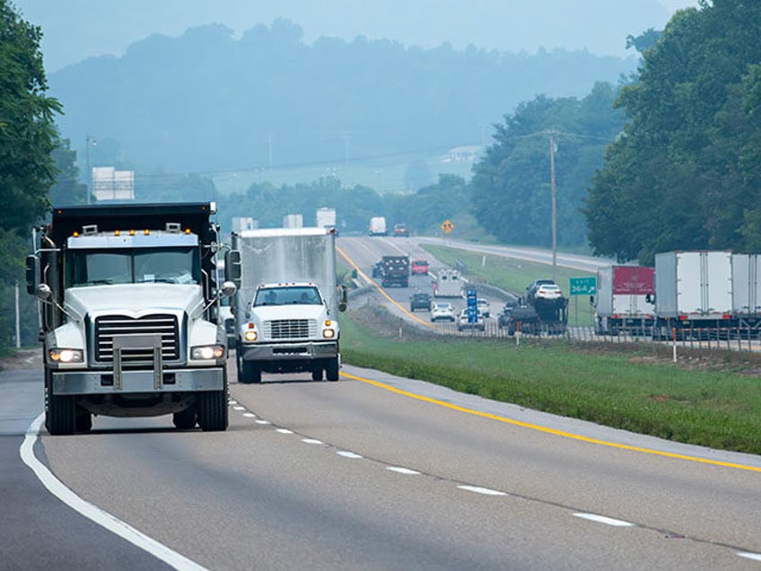 trucks on highway