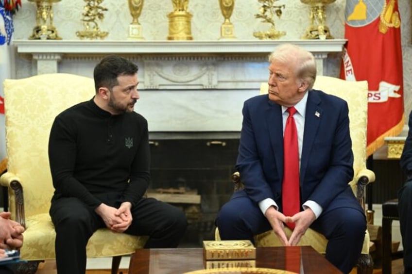 US President Donald Trump and Ukraine's President Volodymyr Zelensky publicly clashed duri