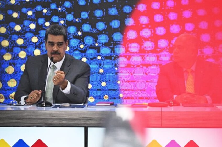 Venezuelan President Nicolas Maduro speaks during a press conference on December 4, 2023