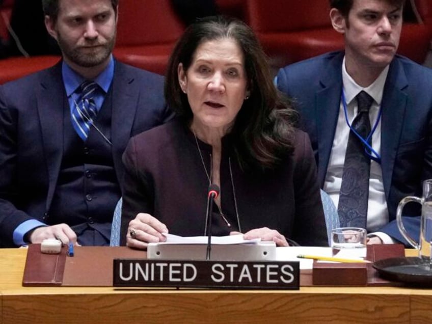 FILE - United States UN Ambassador Dorothy Shea addresses the United Nations Security Coun
