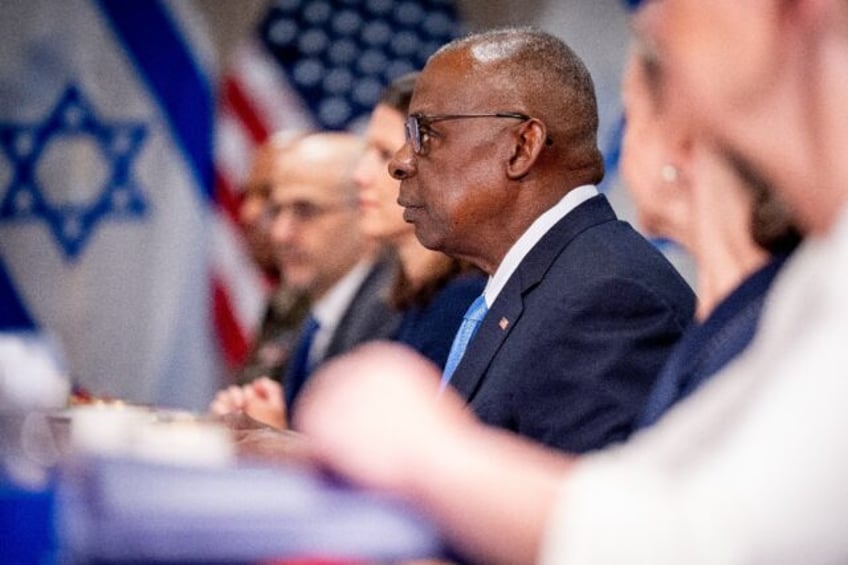 US Secretary of Defense Lloyd Austin meets with Israeli Defense Minister Yoav Gallant at t