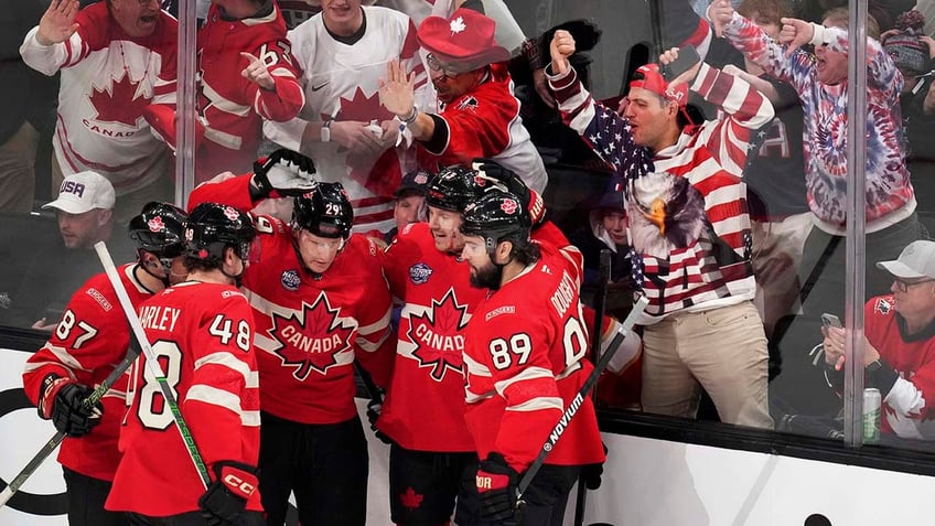 Canada players celebrate