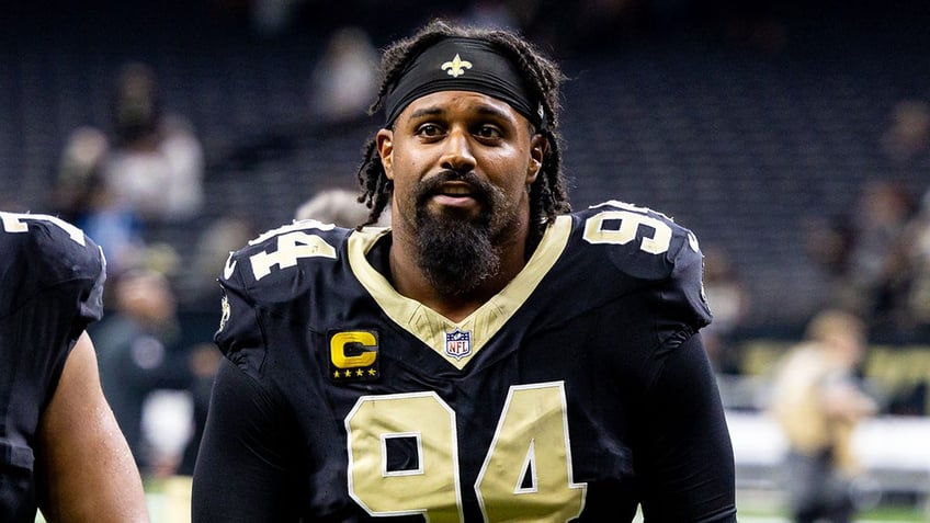 Cameron Jordan walks off field