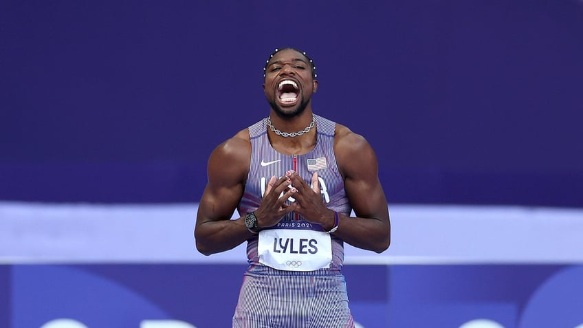 Noah Lyles pre race