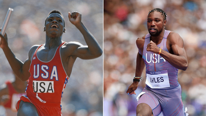 Carl Lewis and Noah Lyles