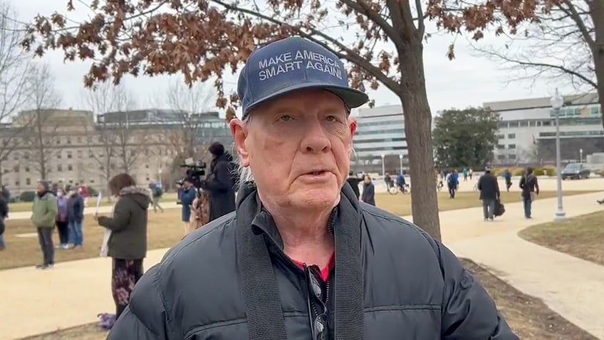 Fox News Digital spoke with individuals protesting the sweep of USAID.