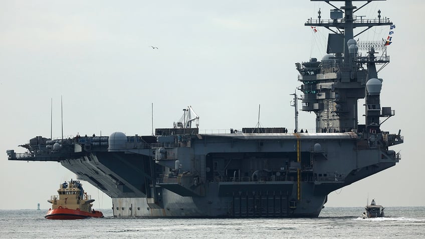 USS Nimitz in San Diego waters