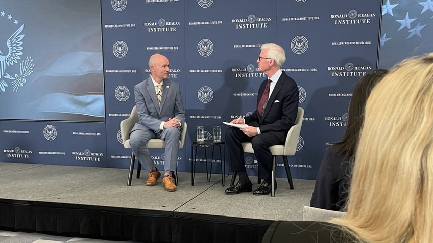 Utah Gov. Spencer Cox at the Reagan Institute.