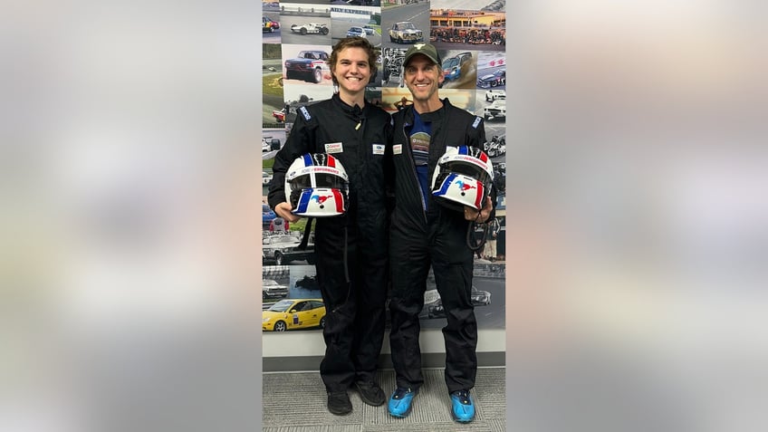 utah teen and dad go on ford racing trip after ceo learns of sons cancer battle hard to put into words