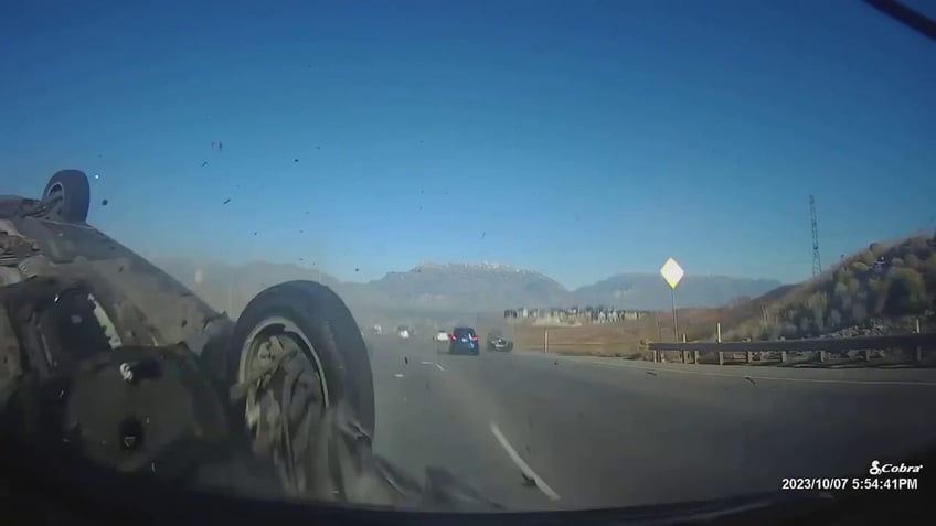 utah teen drifts over median before crashing head on into two cars dashcam video shows