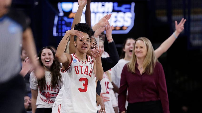 Lani White celebrates