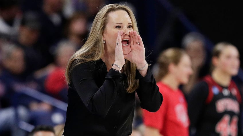 Lynne Roberts on the sidelines