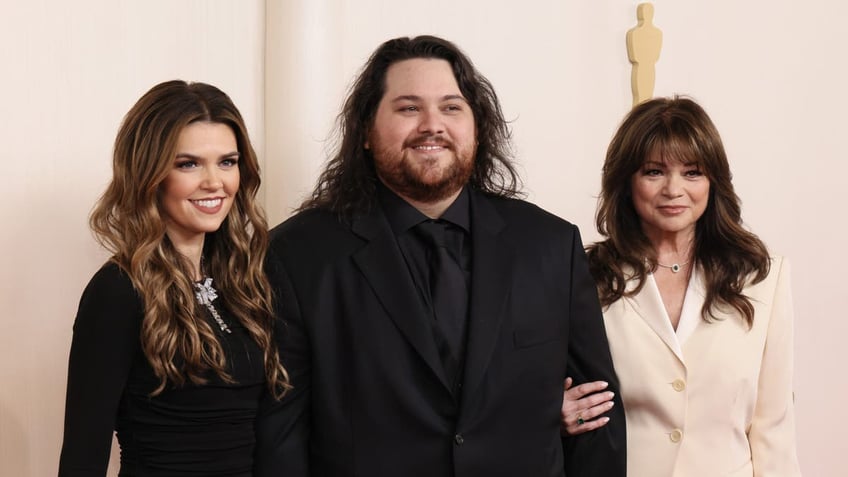 Valerie Bertinelli smiles on Oscars 2024 red carpet with son Wolfgang Van Halen and his wife