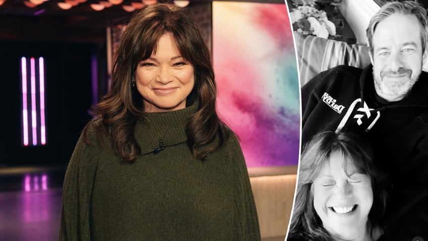 Valerie Bertinelli smiling split with Bertinelli and her boyfriend