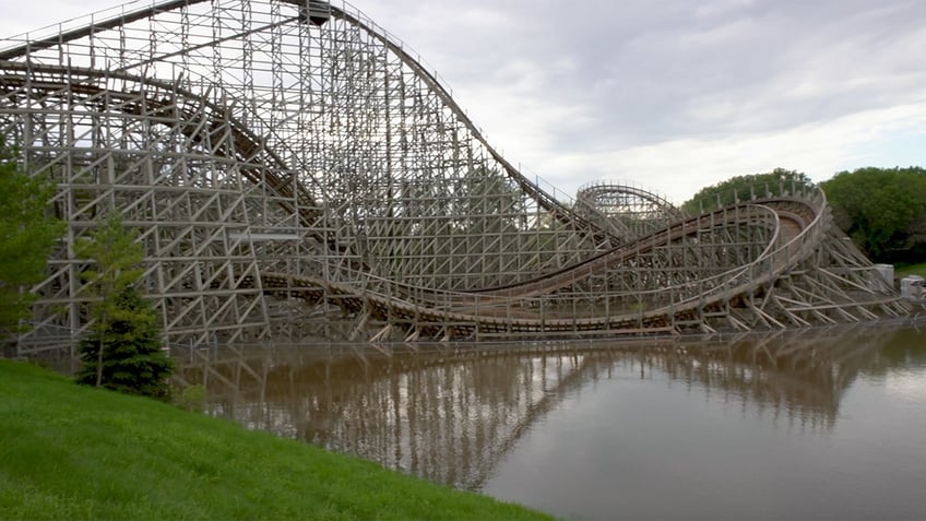 Valleyfair theme park flooded