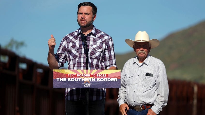 Sen. JD Vance, R-Ohio, visits the U.S.-Mexico border