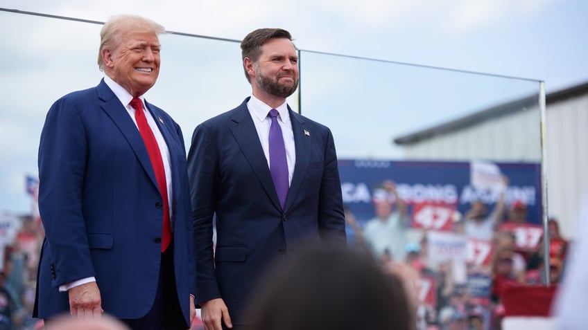 Trump and Vance appear in Asheboro, North Carolina