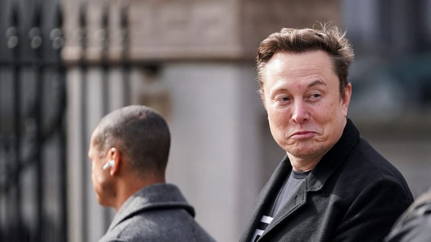 Elon Musk reacts, on the day he meets with Indian Prime Minister Narendra Modi at Blair House, in Washington, D.C., U.S., February 13, 2025.