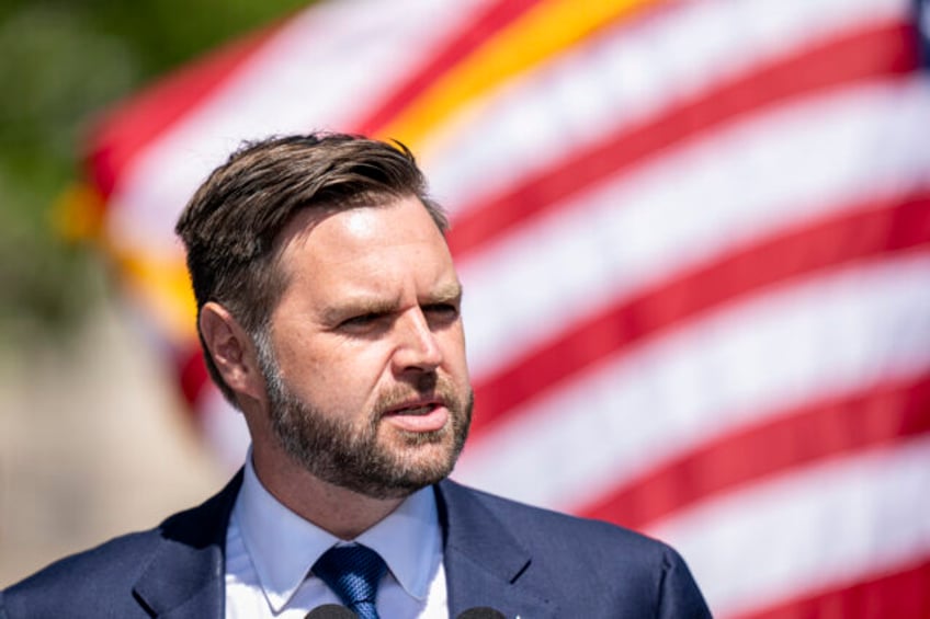 KENOSHA, WISCONSIN - AUGUST 20: Republican vice presidential candidate, U.S. Sen. J.D. Van