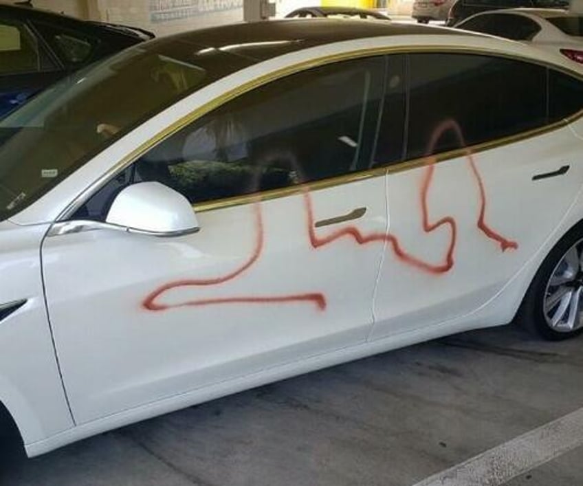 vandalism and attacks on tesla accelerate as musk says actblue soros to blame