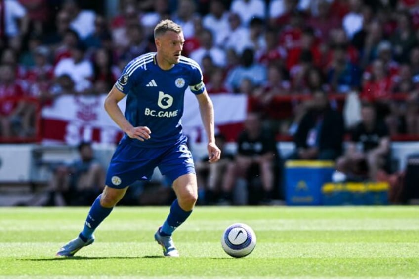 Jamie Vardy made his final appearance for Leicester having joined the club in 2012