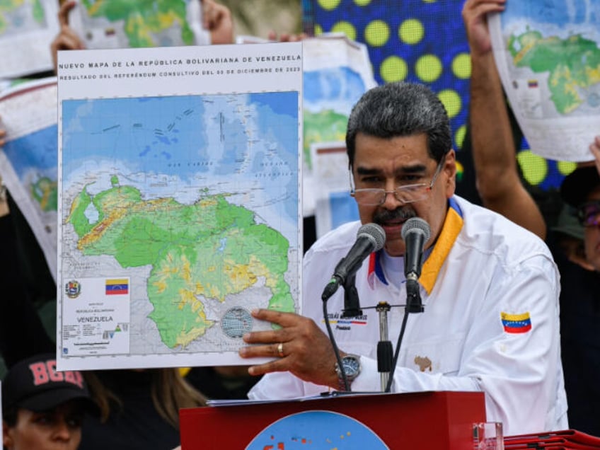 Venezuelan President Maduro speaks on the dispute over Essequibo territory