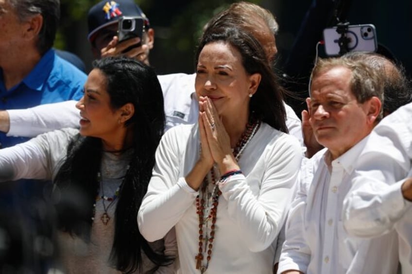 Venezuelan opposition leader Maria Corina Machado was blocked from running in the July ele