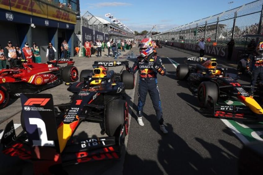 Red Bull's Max Verstappen will start from pole at the Australian Grand Prix