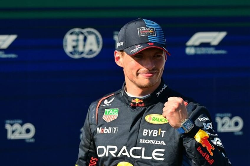 Max Verstappen "pumping" after matching Ayrton Senna's pole record