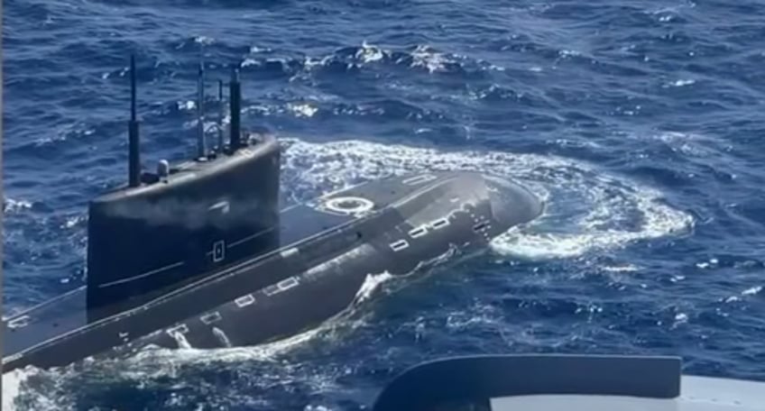 very unique russian attack submarine spotted in south china sea