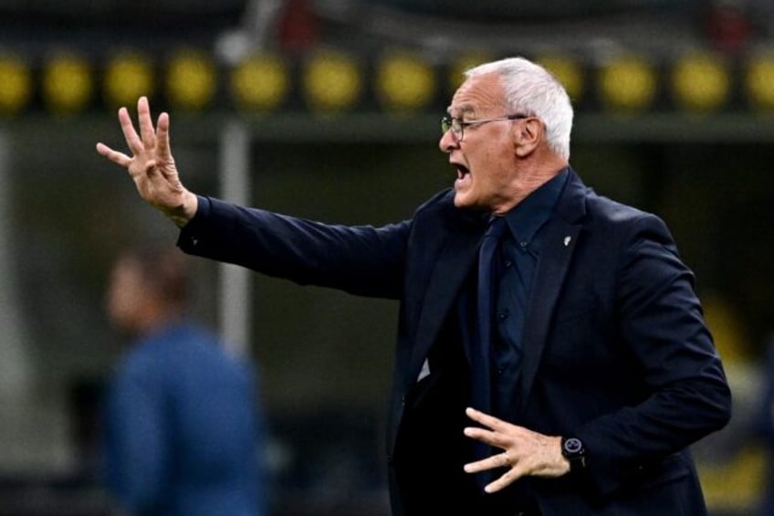 Claudio Ranieri returned to coach Roma on Thursday