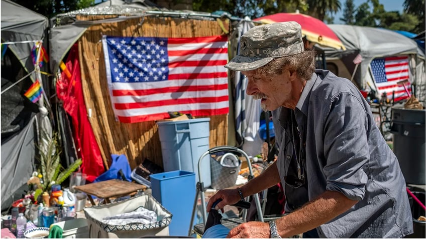 Homeless veteran