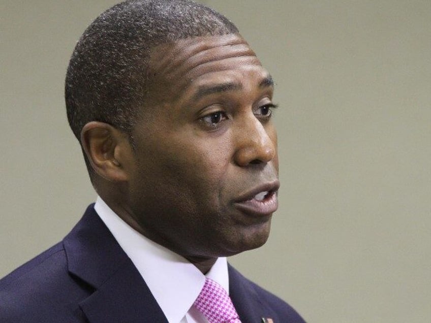 Associate U.S. Attorney General Tony West speaks to reporters about tribal voting rights M