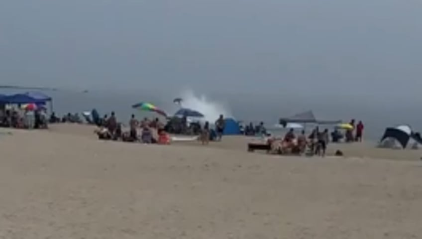 video captures plane crash landing at new hampshire beach