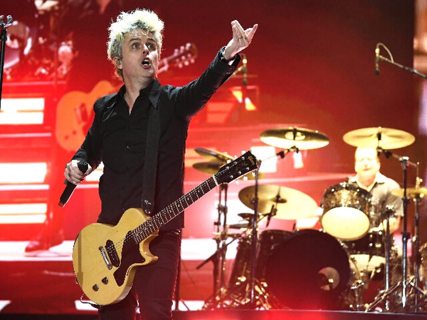 TEMPE, ARIZONA - FEBRUARY 25: Billie Joe Armstrong of Green Day performs during the 2023 Innings Festival at Tempe Beach Park on February 25, 2023 in Tempe, Arizona. (Photo by Tim Mosenfelder/WireImage)