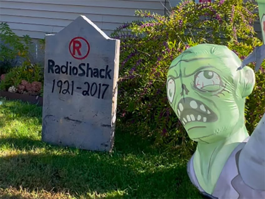 video rhode islander creates graveyard of deceased businesses for halloween